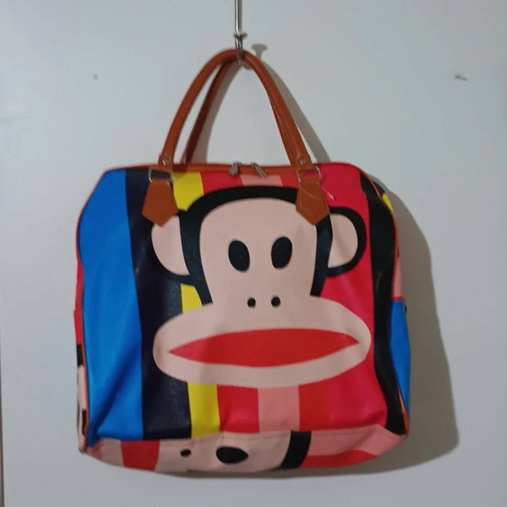 Paul Frank Colorful Monkey Print Bag